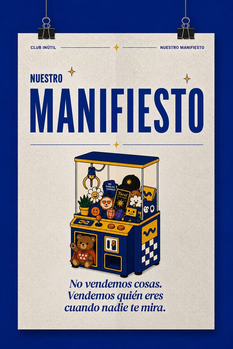 Manifiesto Club Inútil: no vendemos cosas, vendemos quién eres cuando nadie te mira